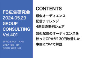 第401回 類似の%を狭めたことでCPAが改善した事例について